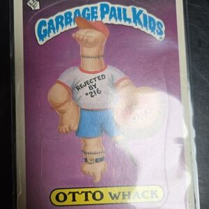 Vintage 1986 TOPPS GARBAGE PAIL KIDS OTTO WHACK #213A  Glossy Great Condition OS